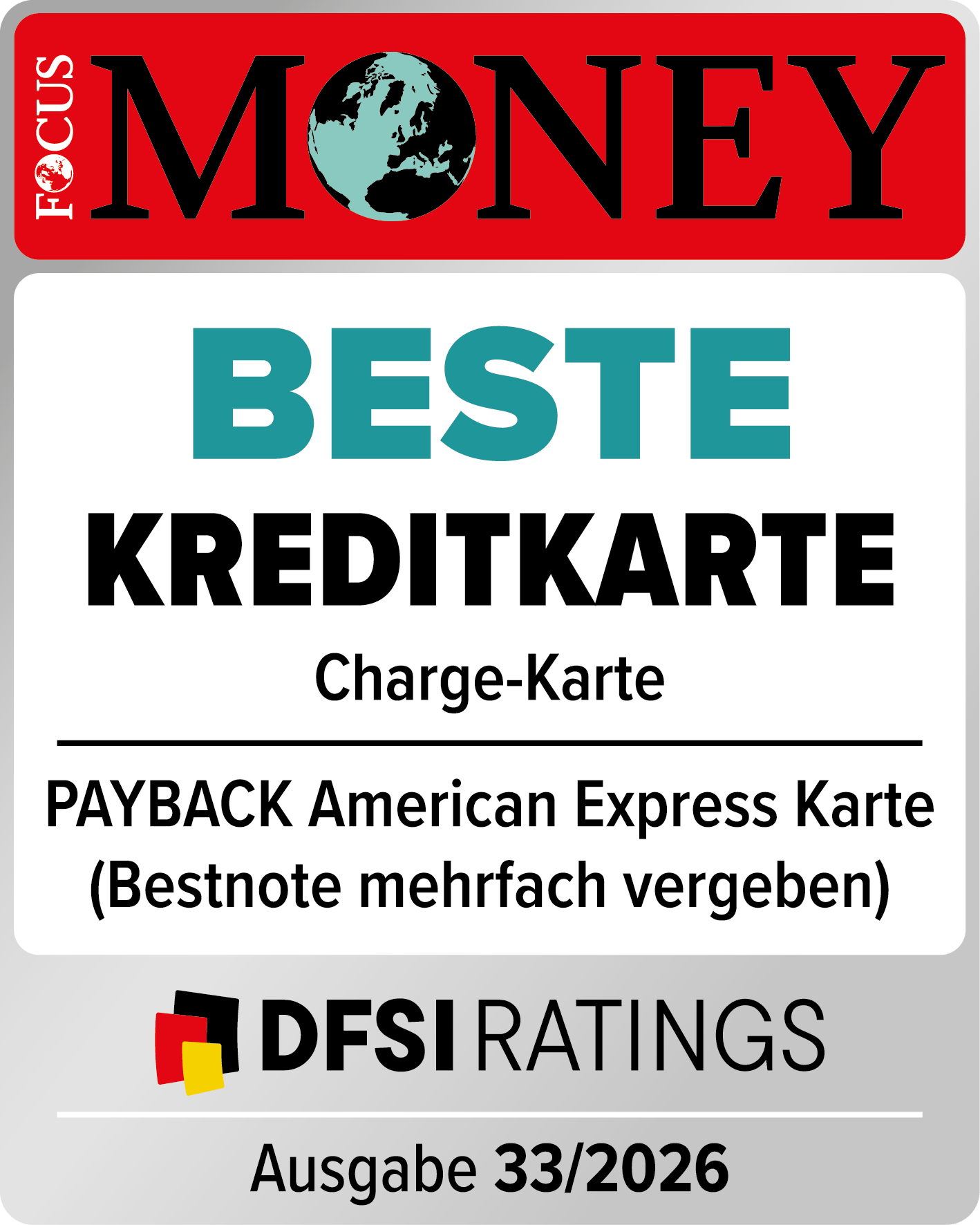 Beste Kreditkarte, PAYBACK American Express Karte